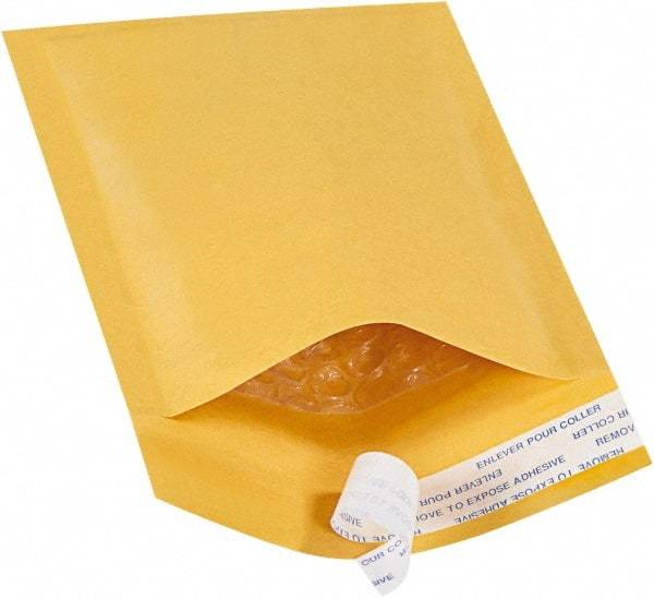 Value Collection - 8" Long x 4" Wide Peel-Off Self-Seal Bubble Mailer - Kraft - All Tool & Supply