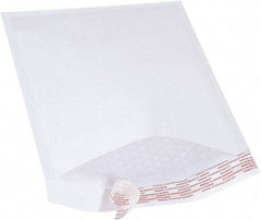 Made in USA - 12" Long x 8-1/2" Wide Peel-Off Self-Seal Bubble Mailer - White - All Tool & Supply