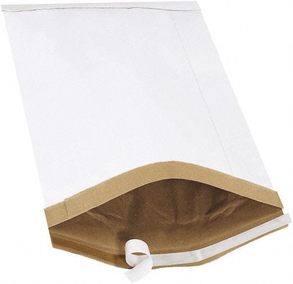 Made in USA - 20" Long x 14-1/4" Wide Peel-Off Self-Seal Padded Mailer - White - All Tool & Supply