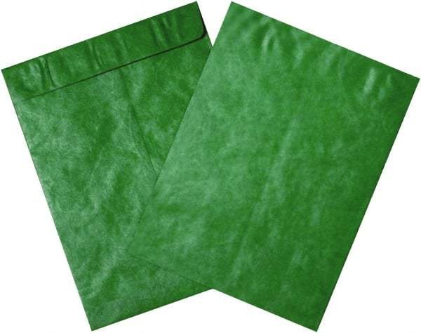 Dupont - 15-1/2" Long x 12" Wide Peel-Off Self-Seal Tyvek Flat Catalog Envelopes - Green - All Tool & Supply