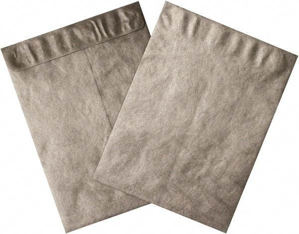 Dupont - 12" Long x 9" Wide Peel-Off Self-Seal Tyvek Flat Catalog Envelopes - Silver - All Tool & Supply