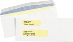 Made in USA - 8-7/8" Long x 3-7/8" Wide Gummed Flap Plain White Envelope with Window - White - All Tool & Supply