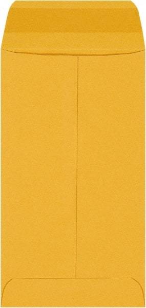 Made in USA - 6" Long x 3-3/8" Wide Gummed Flap Brown Kraft Envelope - Kraft - All Tool & Supply