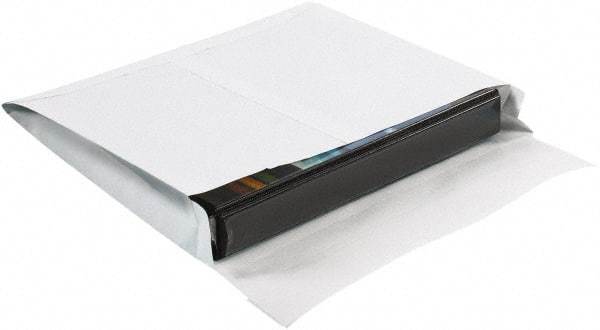 Made in USA - 16" Long x 12" Wide Peel-Off Self-Seal Expandable Envelope - White - All Tool & Supply