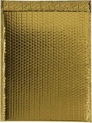 Made in USA - 17-1/2" Long x 13" Wide Peel-Off Self-Seal Bubble Mailer - Gold - All Tool & Supply