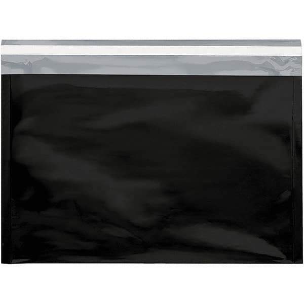 Value Collection - 12-3/4" Long x 9-1/2" Wide Peel-Off Self-Seal Metallic Mailer - Black - All Tool & Supply