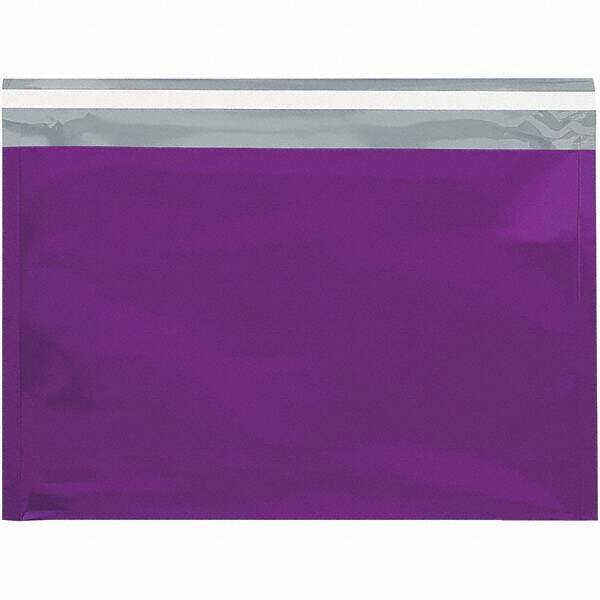 Value Collection - 12-3/4" Long x 9-1/2" Wide Peel-Off Self-Seal Metallic Mailer - Purple - All Tool & Supply