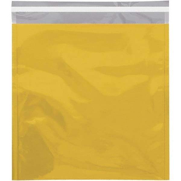 Value Collection - 13" Long x 10-3/4" Wide Peel-Off Self-Seal Metallic Mailer - Gold - All Tool & Supply