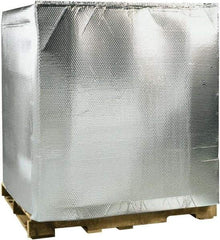 Made in USA - 48" Long x 40" Wide x 48" High x 3/16" Thick Pallet Cover - Silver, Case - All Tool & Supply