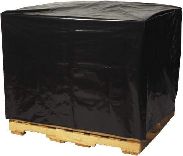 Made in USA - 46" Long x 48" Wide x 72" High Pallet Cover - Black, Case, 50 Piece - All Tool & Supply