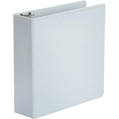 UNIVERSAL - 460 Sheet Capacity, 8-1/2 x 11", View Ring Binder - Polypropylene, White - All Tool & Supply