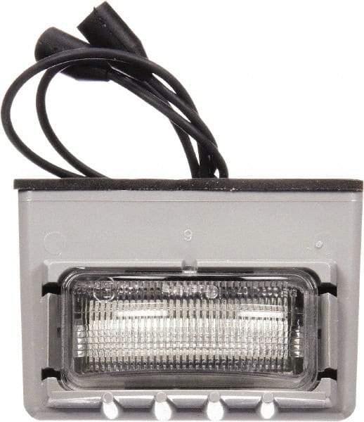 Truck-Lite - 2" Long, Clear LED License Light - 12 Volts, Includes LED Light, Bracket, Gasket - All Tool & Supply