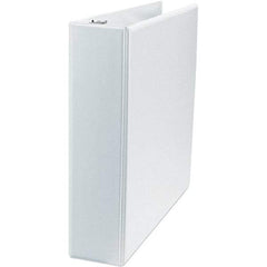 Universal One - 500 Sheet Capacity, 8-1/2 x 11", View Ring Binder - Polypropylene, White - All Tool & Supply