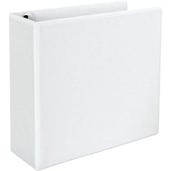 Universal One - 780 Sheet Capacity, 8-1/2 x 11", View Ring Binder - Polypropylene, White - All Tool & Supply