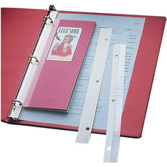 C-LINE - 200 Sheet Capacity, 1 x11", Binder Insert Strips - Plastic, Clear - All Tool & Supply