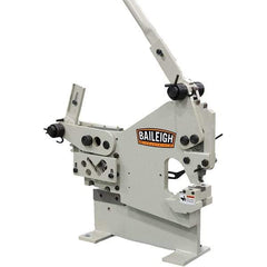 Baileigh - 6-1/4" Throat Depth, 16 Ton Punch Pressure, 5/16" Punch Capacity Ironworker - 39" Wide x 26" High x 16" Deep - All Tool & Supply