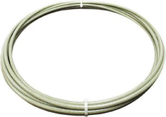 Loos & Co. - 100' Long, 3/16" x 3/16" Diam, Stainless Steel Wire Rope - 4,200 Lb Breaking Strength, 7 x 19 - All Tool & Supply