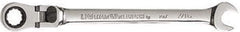 GearWrench - 7/16" 12 Point Flexhead Combination Wrench - 7-1/4" OAL, Steel, Full Polish Finish - All Tool & Supply