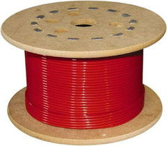 Loos & Co. - 3/16" x 1/8" Diam, Galvanized Steel Wire Rope - 2,000 Lb Breaking Strength, 7 x 19, Vinyl Coating - All Tool & Supply