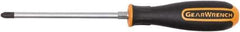 GearWrench - #3, 11-13/64" OAL, Standard Phillips Screwdriver - 6" Blade Length, Round Shank, Acetate with Rubber Grip Handle - All Tool & Supply