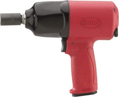 Sioux Tools - 1/2" Drive, 6,300 RPM, 520 Ft/Lb Torque Impact Wrench - Pistol Grip Handle, 1,200 IPM, 3.9 CFM, 90 psi, 1/4" NPT Inlet - All Tool & Supply