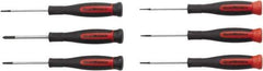 GearWrench - 6 Piece Phillips & Slotted Screwdriver Set - Blade Sizes: Length 2-1/2, Bit Sizes: Philips #00 to #1 - All Tool & Supply