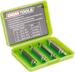 OEM Tools - Screw Extractor - #1, #2, #3, #4" Extractor for #4 to #7, #8 to #10, #11 to #14, #16 to #24 Screw - All Tool & Supply