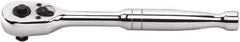 GearWrench - 1/2" Drive Pear Head Ratchet - Full Polish Chrome Finish, 9" OAL, 45 Gear Teeth, Full Polished Handle, Standard Head - All Tool & Supply