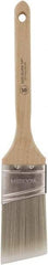 Wooster Brush - 2" Oval/Angle Polyester Angular Brush - 2-11/16" Bristle Length, 6-3/8" Wood Fluted Handle - All Tool & Supply