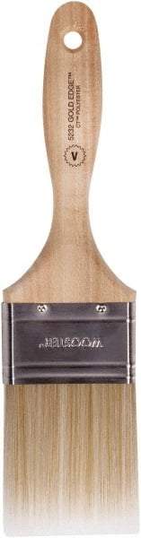 Wooster Brush - 2-1/2" Flat Polyester Varnish Brush - 2-15/16" Bristle Length, 5-1/4" Wood Beavertail Handle - All Tool & Supply