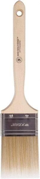 Wooster Brush - 2-1/2" Flat Polyester Trim Brush - 2-15/16" Bristle Length, 6-3/4" Wood Sash Handle - All Tool & Supply