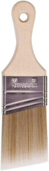 Wooster Brush - 2" Angled Polyester Angular Brush - 2-11/16" Bristle Length, 2-7/8" Wood Fluted Handle - All Tool & Supply