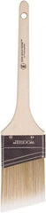 Wooster Brush - 2-1/2" Angled Polyester Angular Brush - 2-11/16" Bristle Length, 6-1/2" Wood Fluted Handle - All Tool & Supply