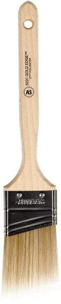 Wooster Brush - 2" Angled Polyester Angular Brush - 2-11/16" Bristle Length, 6-9/16" Wood Fluted Handle - All Tool & Supply