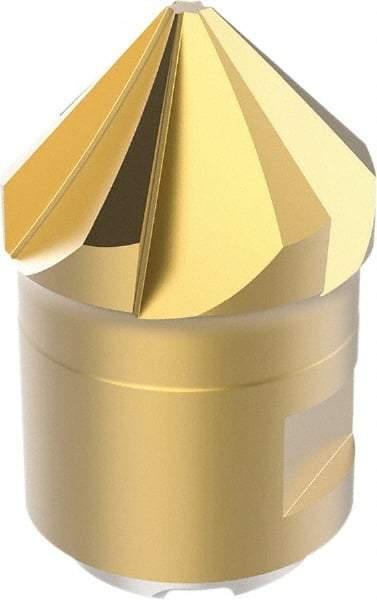 Seco - MP16 Grade F40M Carbide Chamfer Milling Tip Insert - TiAIN/TiN Finish, 6 Flutes, 1.95mm Cutting Diam, 6.5mm Depth of Cut, 23.8mm Extension - All Tool & Supply