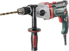 Metabo - 1/2" Keyed Chuck, 0 to 1,000/0 to 3,100 RPM, Pistol Grip Handle Electric Drill - 9.6 Amps, 120 Volts, Reversible - All Tool & Supply