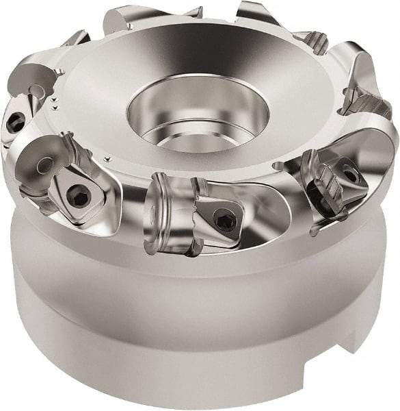 Seco - 50.32mm Cut Diam, 6mm Max Depth, 32mm Arbor Hole, 8 Inserts, RN.. 1207 Insert Style, Indexable Copy Face Mill - R220.26 Cutter Style, 9,400 Max RPM, 50mm High, Through Coolant, Series R220.26 - All Tool & Supply