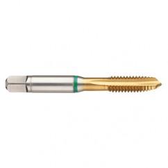 M12x1.0 6H 4-Flute Cobalt Green Ring Spiral Point Plug Tap-TiN - All Tool & Supply