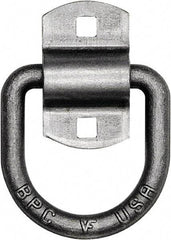 Buyers Products - Steel D-Ring with 2-Hole Mounting Bracket - 3-1/2" Long, Gray, For Use with Cargo Control - All Tool & Supply