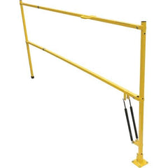 Vestil - Steel Rail Safety Gate - 4" Wide x 135" Door Height, Yellow - All Tool & Supply