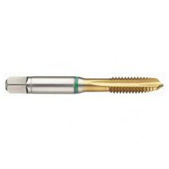 M10 x 1.5 Dia. - 6H - 3 FL - Cobalt Bottoming Green Ring Tap FORM-E-TiN - All Tool & Supply