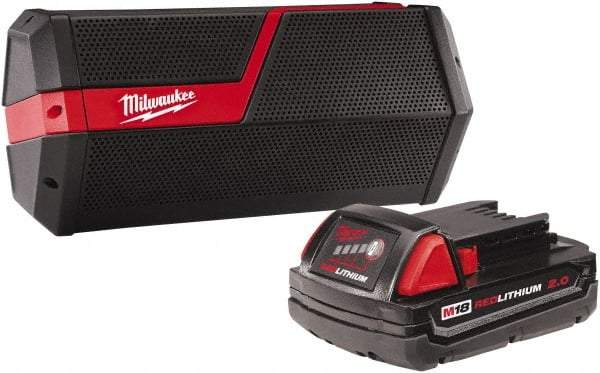 Milwaukee Tool - Public Address Horns & Speakers Type: Bluetooth Speaker Speaker Face Shape: Rectangular - All Tool & Supply