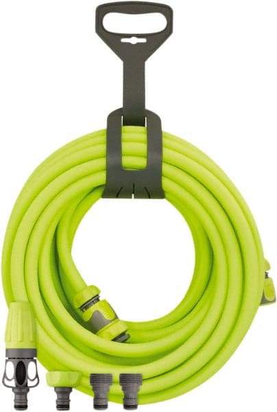 Legacy - 1/2" ID x 0.74" OD 4' Long Lead-In Whip Hose - MNPT Swivel x MNPT Ends, 300 Working psi, -40 to 140°F, 1/2" Fitting, Green - All Tool & Supply