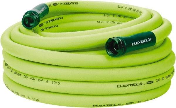 Legacy - 50' Long Garden Hose - 3/4" Diam, 3/4" GHT, Hybrid Polymer, 150 psi, All Season, Green - All Tool & Supply