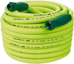 Legacy - 100' Long Garden Hose - 5/8" Diam, 3/4" GHT, Hybrid Polymer, 150 psi, All Season, Green - All Tool & Supply