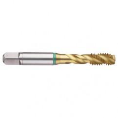 1-1/4-7 Dia. - 2B - 4 FL - Cobalt Bottoming Green Ring Tap FORM-E-TiN - All Tool & Supply