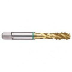 1-1/4-7 Dia. - 2B - 4 FL - Cobalt Bottoming Green Ring Tap FORM-E-TiN - All Tool & Supply