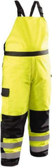 OccuNomix - Size XL, Yellow, Snap Front, Cold Weather Bib Overall - Polyester, 7 Pockets, Elastic Waistband - All Tool & Supply