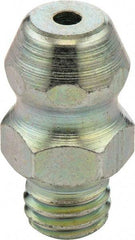 Umeta - Straight Head Angle, M6x1.0 UNF-2A Steel Standard Grease Fitting - 1/2" Overall Height - All Tool & Supply