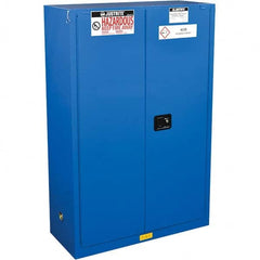 Justrite - Safety Cabinets Hazardous Chemical Type: Corrosive Chemicals Color: Blue - All Tool & Supply